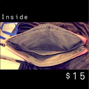 A zebra print laptop bag